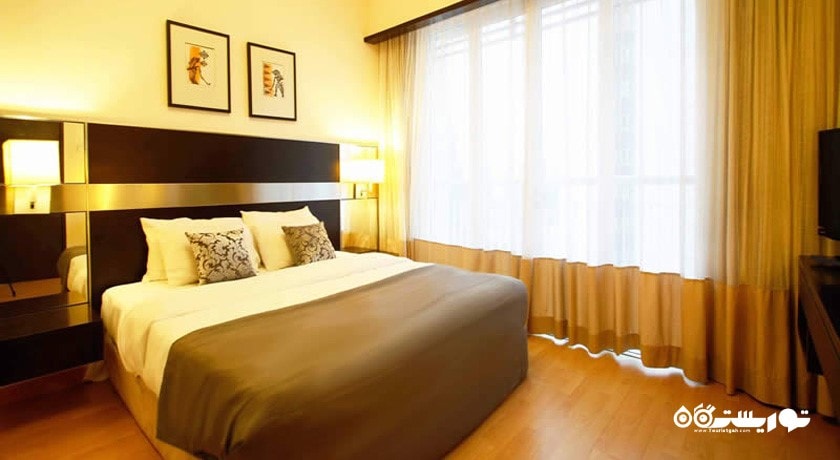 نمای تخت بزرگ سوئیت یک خوابه