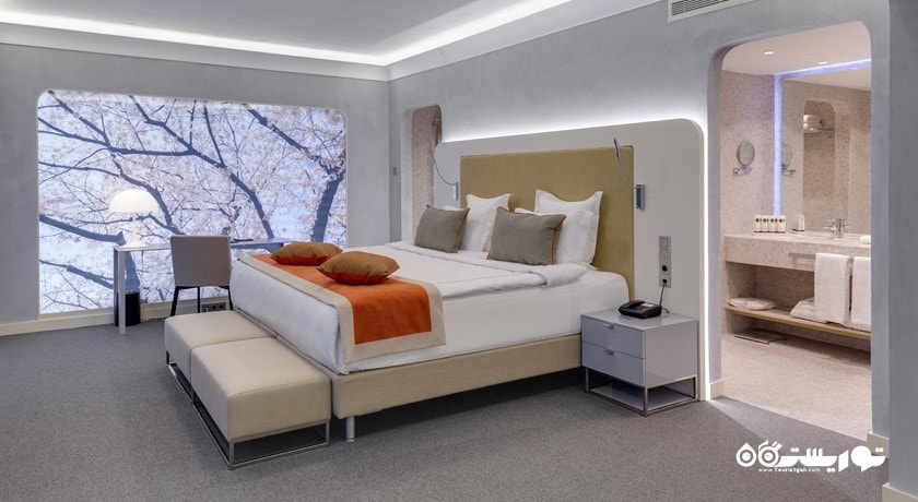 نمای تخت بزرگ سوئیت لاکچری