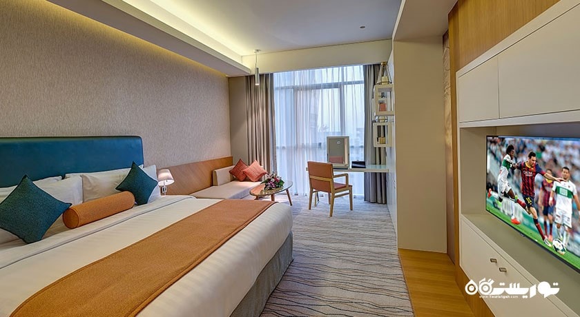 نمای تخت بزرگ اتاق دلوکس