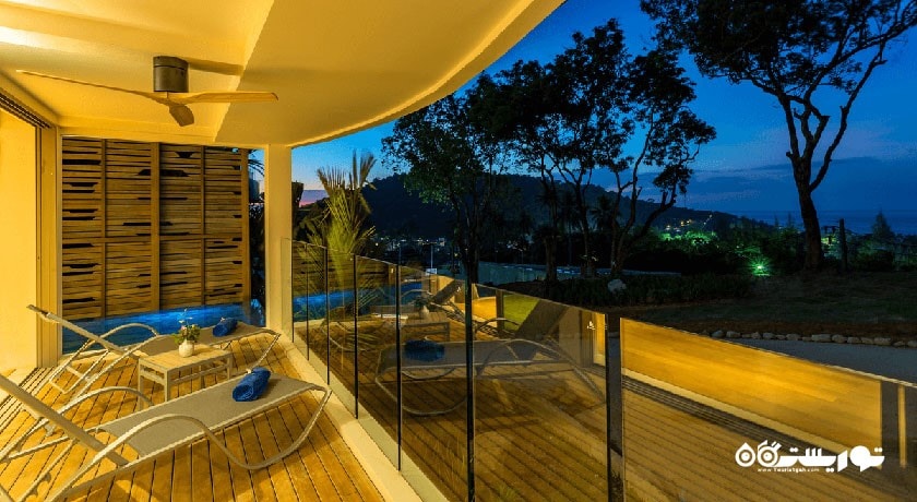 نمایی از تراس ویلا دلوکس