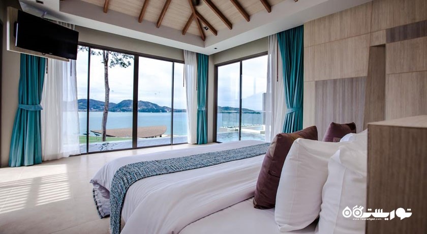 نمای تخت بزرگ ویلا یک خوابه