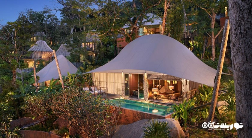 نمای کلی از تنت پول ویلا