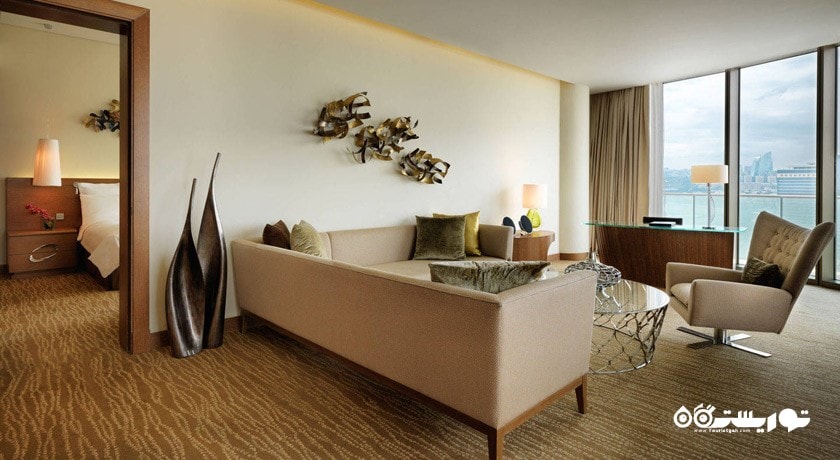 محوطه نشیمن سوئیت یک خوابه