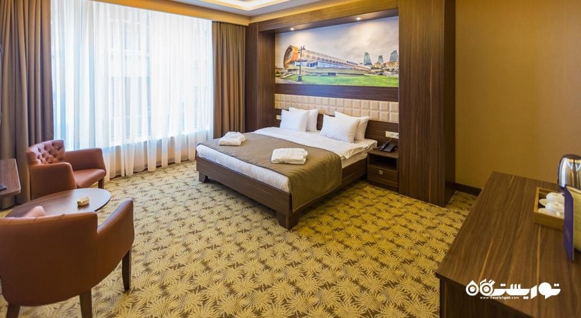 نمای تخت بزرگ اتاق دلوکس