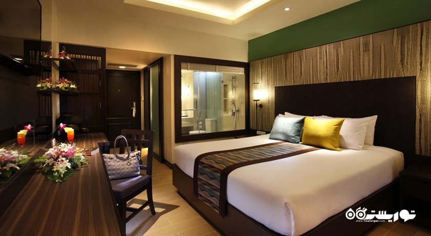 نمای تخت بزرگ اتاق دلوکس