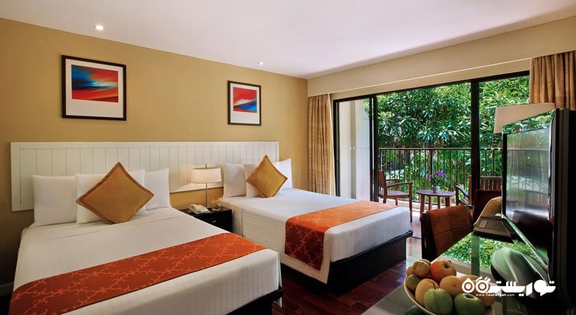 نمای تخت های توئین اتاق استاندارد