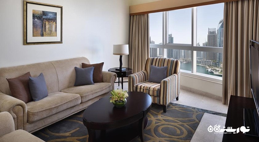 محوطه نشیمن سوئیت دوخوابه