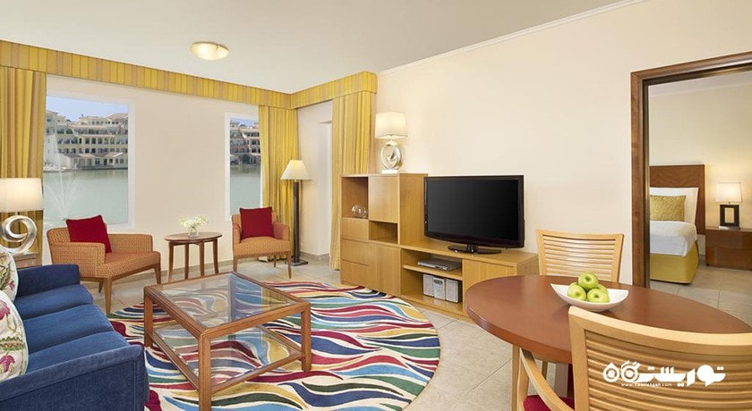 محوطه نشیمن آپارتمان های هتل