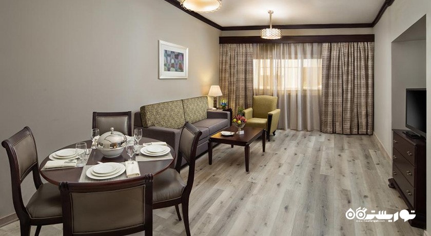 محوطه نشیمن آپارتمان های هتل