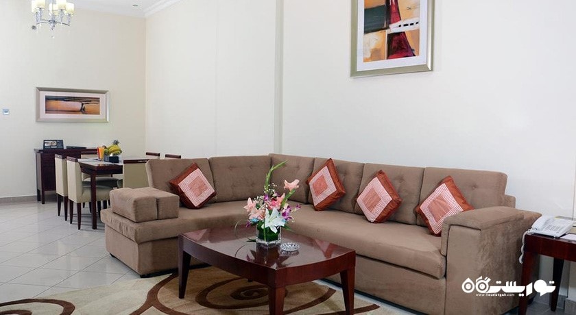 محوطه نشیمن آپارتمان یک خوابه