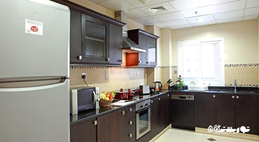 نمای آشپزخانه آپارتمان یک خوابه
