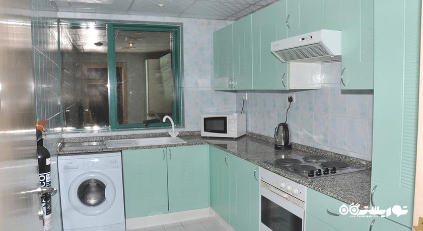 نمای آشپزخانه آپارتمان یک خوابه