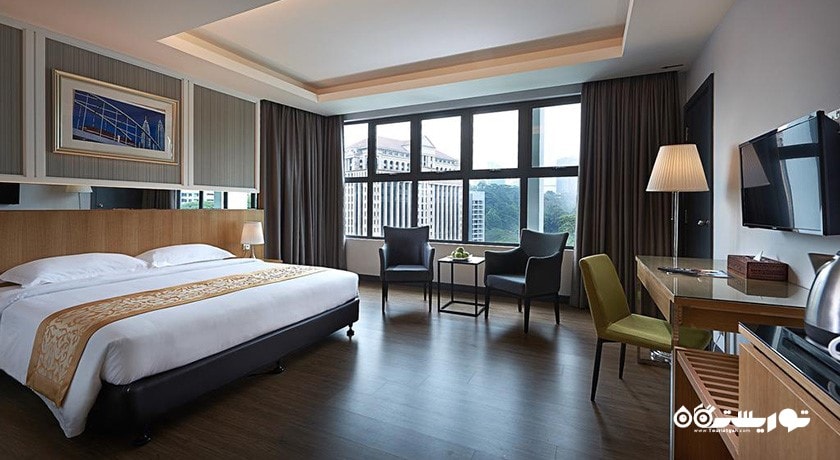 نمای تخت بزرگ اتاق دلوکس