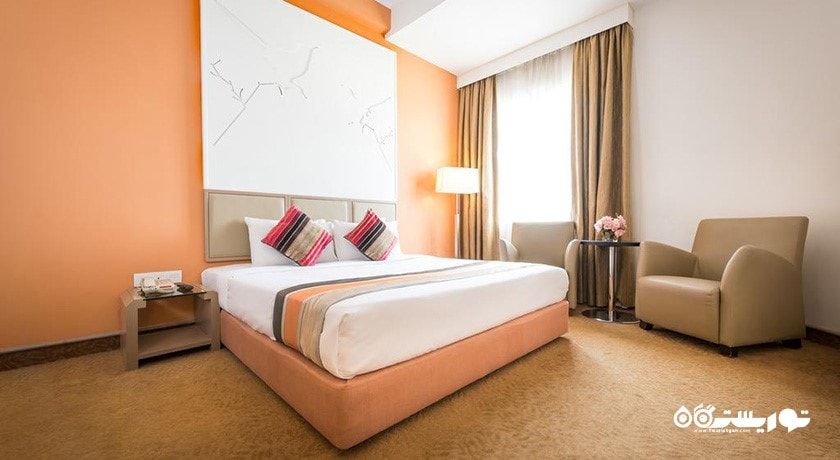 نمای تخت بزرگ اتاق دلوکس