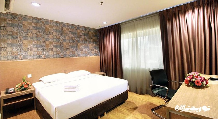 نمای تخت بزرگ اتاق دلوکس