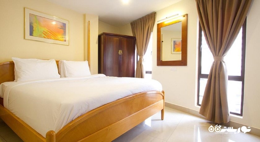 نمای تخت بزرگ اتاق دلوکس