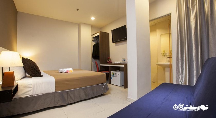 نمای تخت بزرگ اتاق دلوکس