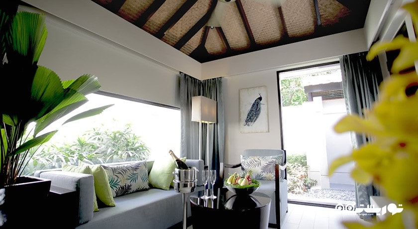 محوطه نشیمن ویلا یک خوابه