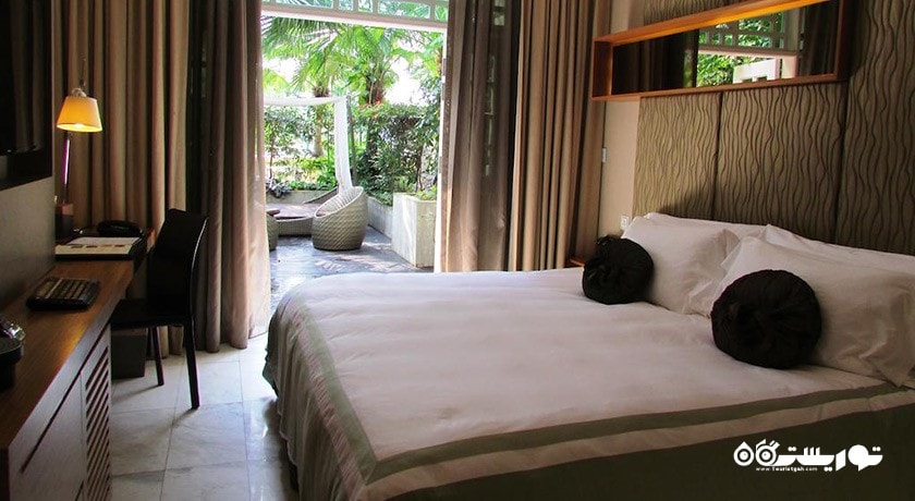 نمای تخت بزرگ اتاق دلوکس