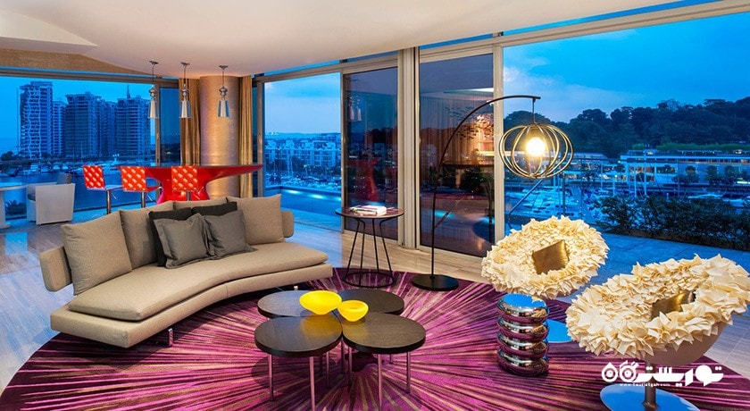 محوطه نشیمن سوئیت واو