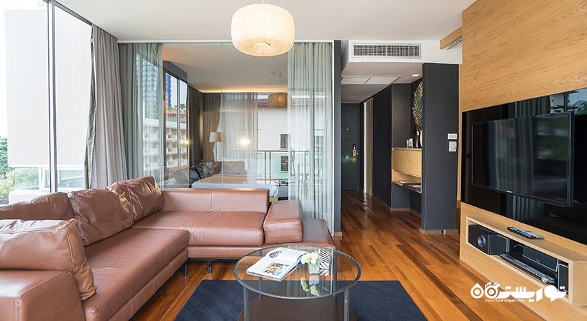 محوطه نشیمن سوئیت دوخوابه