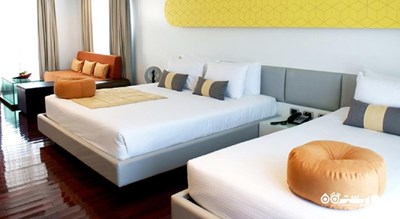 نمای تخت های توئین اتاق دلوکس