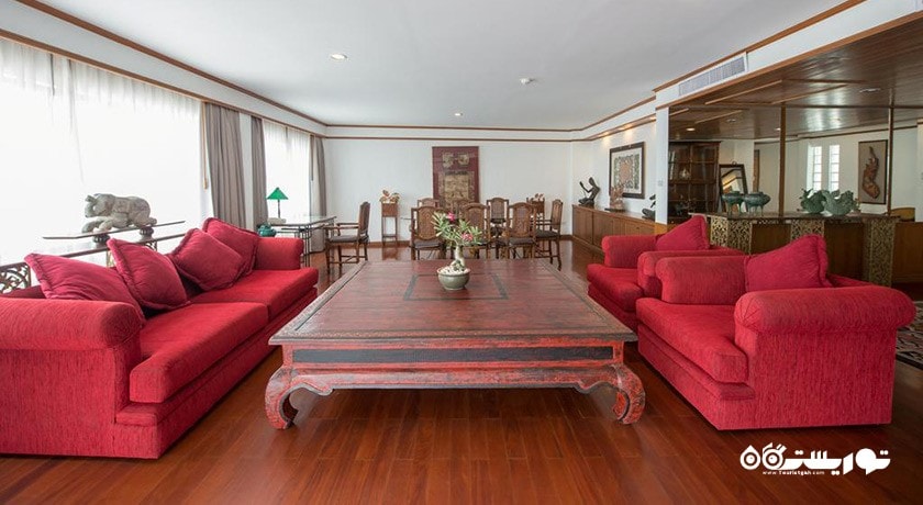 محوطه نشیمن سوئیت دوخوابه