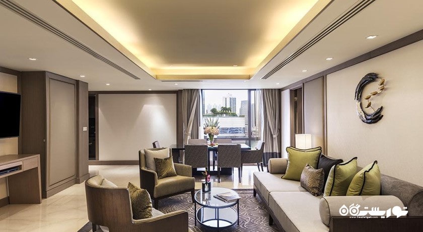 محوطه نشیمن سوئیت دوخوابه