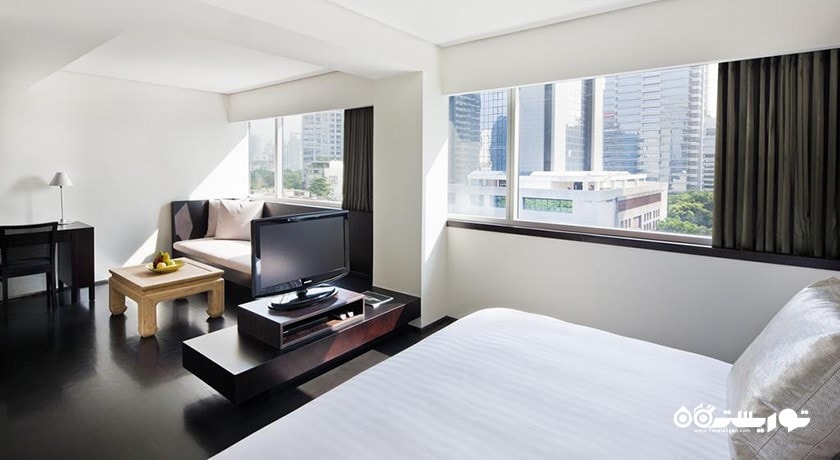 نمای تخت بزرگ اتاق استودیو