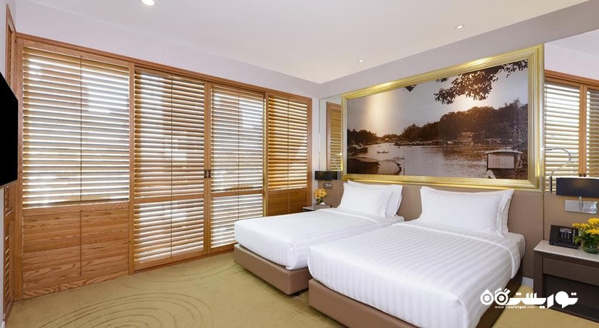 نمای تخت بزرگ سوئیت دوخوابه