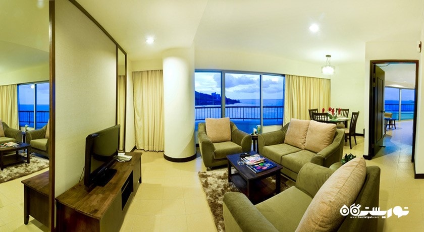 محوطه نشیمن سوئیت دوخوابه