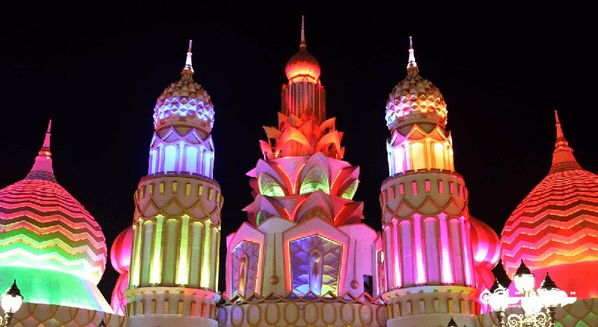 سرگرمی گلوبال ویلیج شهر امارات متحده عربی کشور دبی