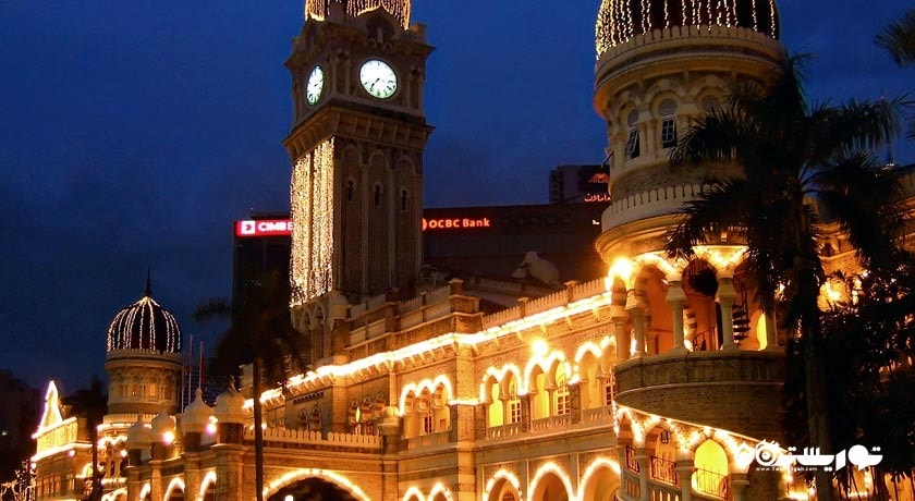  ساختمان سلطان عبدالصمد شهر مالزی کشور کوالالامپور