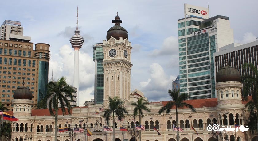  ساختمان سلطان عبدالصمد شهر مالزی کشور کوالالامپور