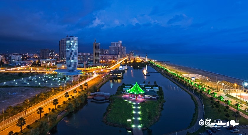 سرگرمی بلوار باتومی (پارک ساحلی) شهر گرجستان کشور باتومی