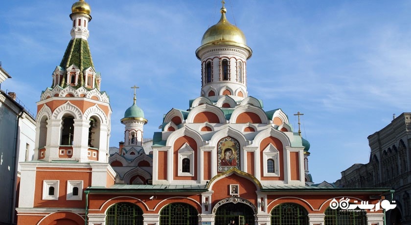  کلیسای جامع کازان یا قازان شهر روسیه کشور مسکو