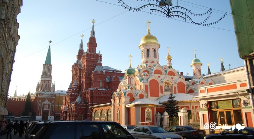  کلیسای جامع کازان یا قازان شهر روسیه کشور مسکو