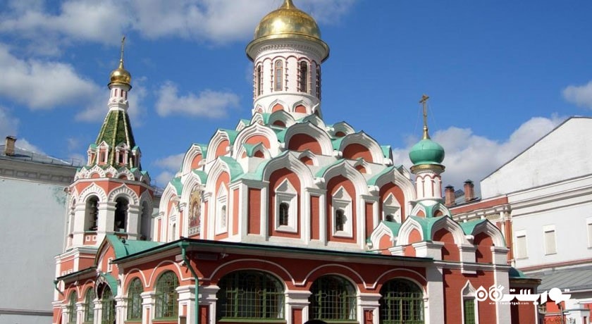 کلیسای جامع کازان یا قازان شهر روسیه کشور مسکو