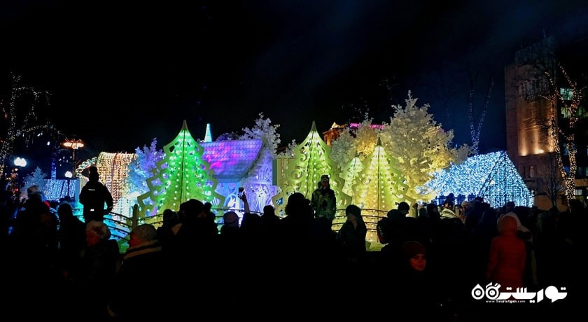  میدان پوشکین شهر روسیه کشور مسکو