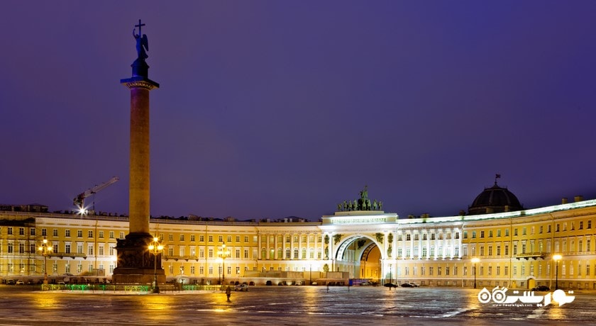  میدان کاخ شهر روسیه کشور سن پترزبورگ