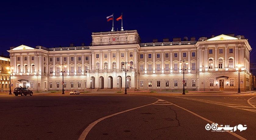  کاخ مارینسکی شهر روسیه کشور سن پترزبورگ