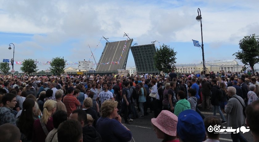  پل کاخ شهر روسیه کشور سن پترزبورگ