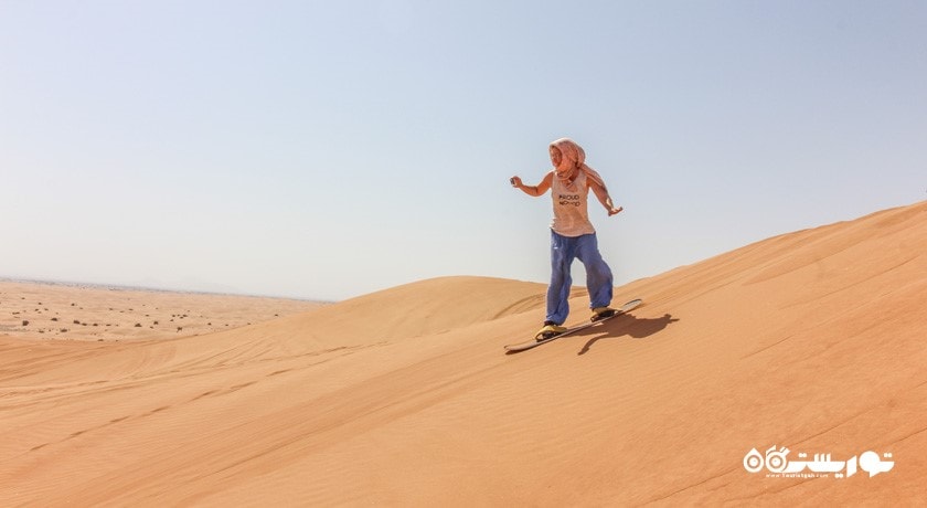 سند بوردینگ یا شن سواری دبی -  شهر دبی