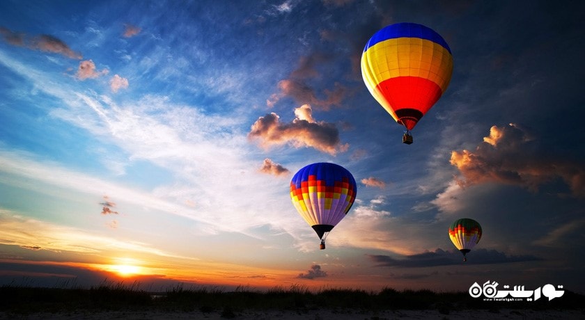 پرواز با بالن هوای گرم در دبی -  شهر دبی