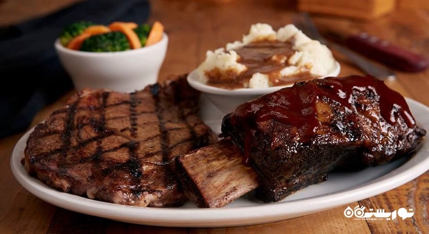 رستوران رستوران تگزاس رود هاوس شهر دبی 