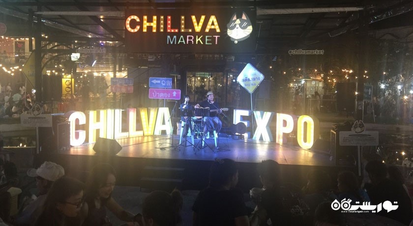 مرکز خرید بازار شبانه چیلوا شهر تایلند کشور پوکت