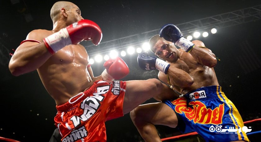 سرگرمی تماشای مسابقات بوکس تایلندی شهر تایلند کشور پوکت