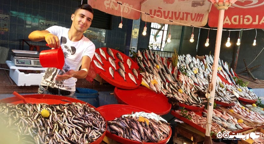 مرکز خرید بازار بزرگ آنتالیا شهر ترکیه کشور آنتالیا