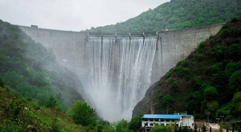  سد سلیمان تنگه (سد شهید رجایی) شهرستان مازندران استان ساری