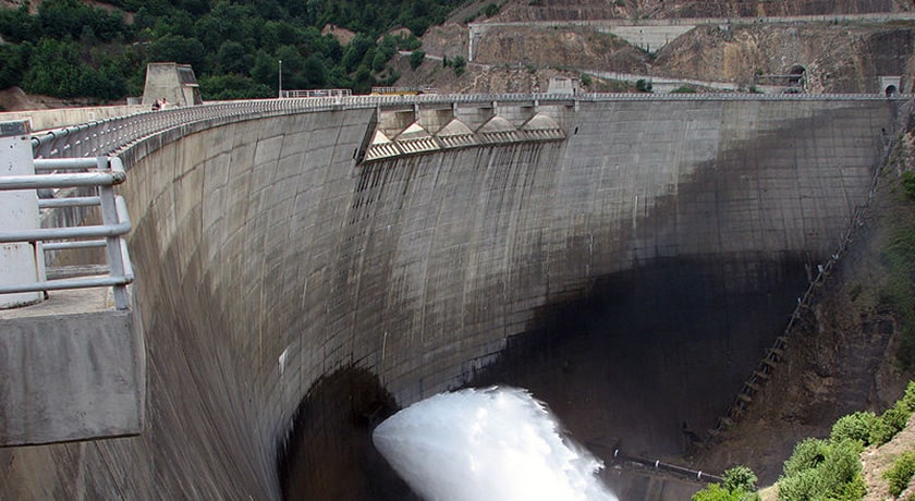  سد سلیمان تنگه (سد شهید رجایی) شهرستان مازندران استان ساری